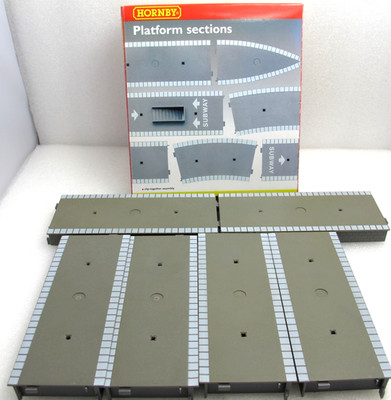 Hornby R460 Straight Platform Six Pack - Boxed - Look Little Used - (1821)