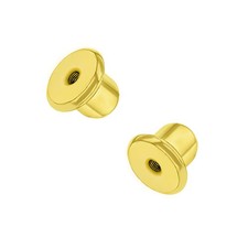 Replacement Pair 2 18k Gold Plated Earring Screw Backs Fits In Season Jewelry