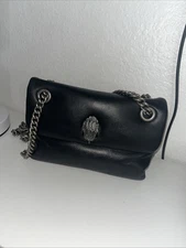 Black Leather Mini Kew Bag Kurt Geiger London Never Worn New With Tag