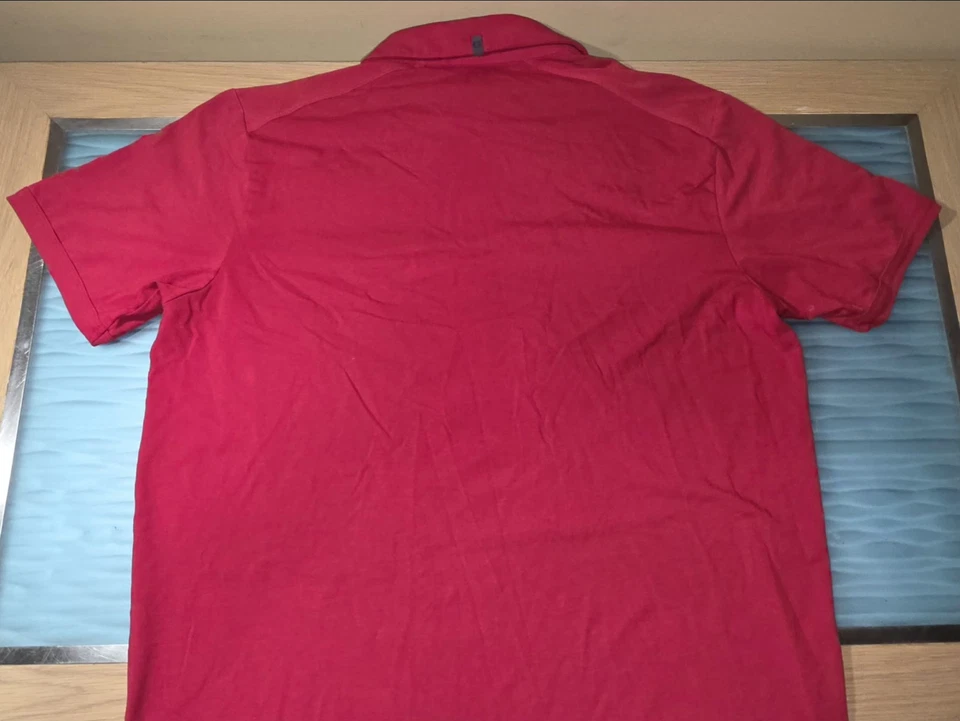 Mens Otis Nixon Celebrity Golf Classic Polo Shirt Size 2XL Red - Image 3 of 4