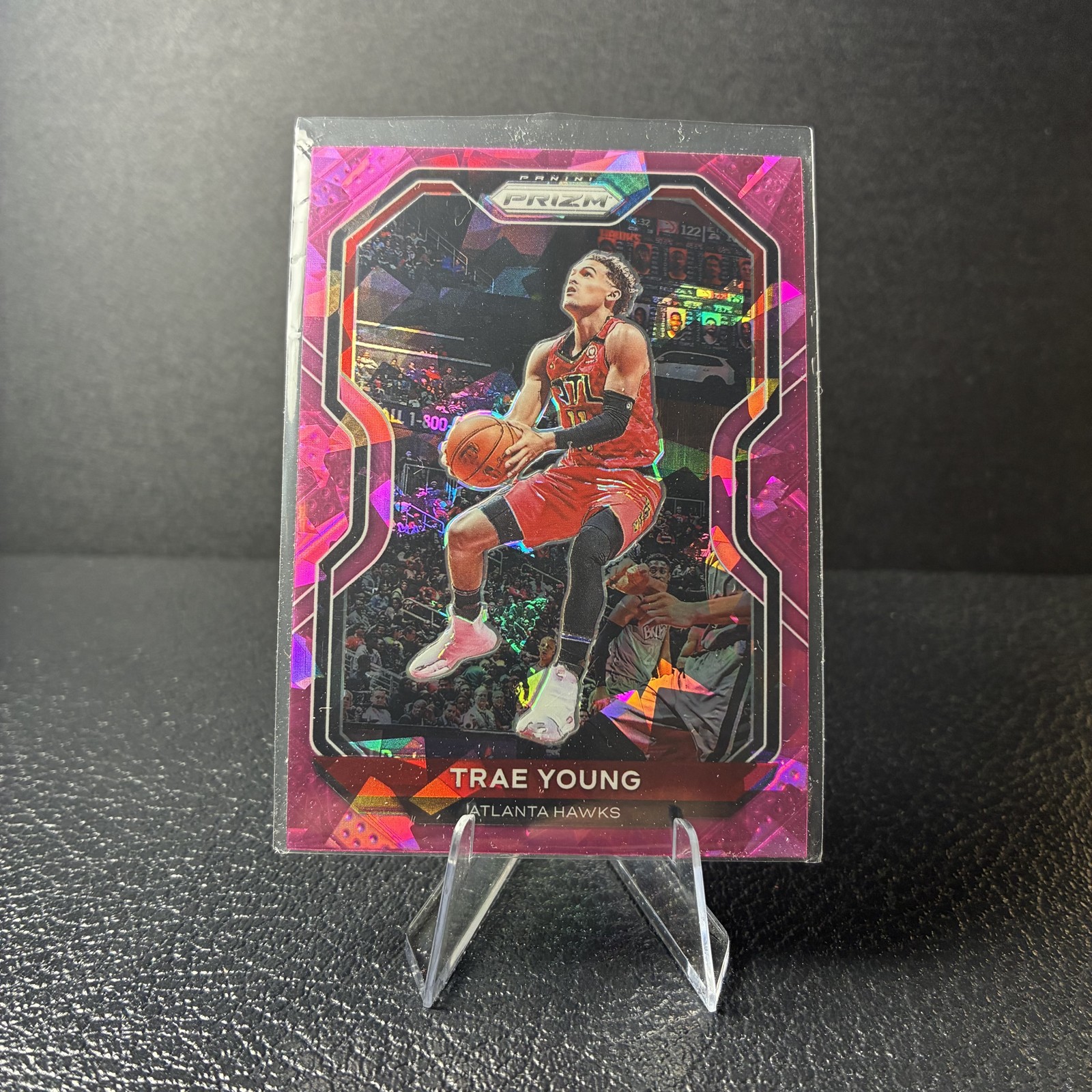 2020-21 Panini Prizm - Trae Young #64 Pink Ice Prizm