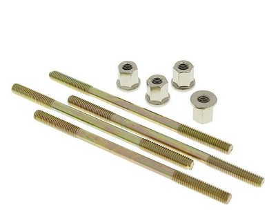 Stehbolzensatz Zylinder NARAKU M6x110mm 4x, kompatibel für APRILIA PIAGGIO ADLY