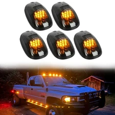 5X For RAM 3500 4500 5500 2011-2025 LED Smoked Rooftop Cab Running Marker Light