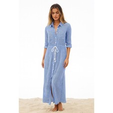 Anthropologie Faithfull The Brand Beach Edit Escape Striped Maxi Dress Coverup 4