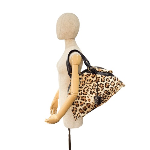 SAINT LAURENT Muse Leopard Print Fur Handbag - Picture 6 of 20