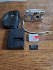 Sony Cyber-shot DSC-W70 7.2MP Digital Camera, SD Card, Battery, Charger & Case