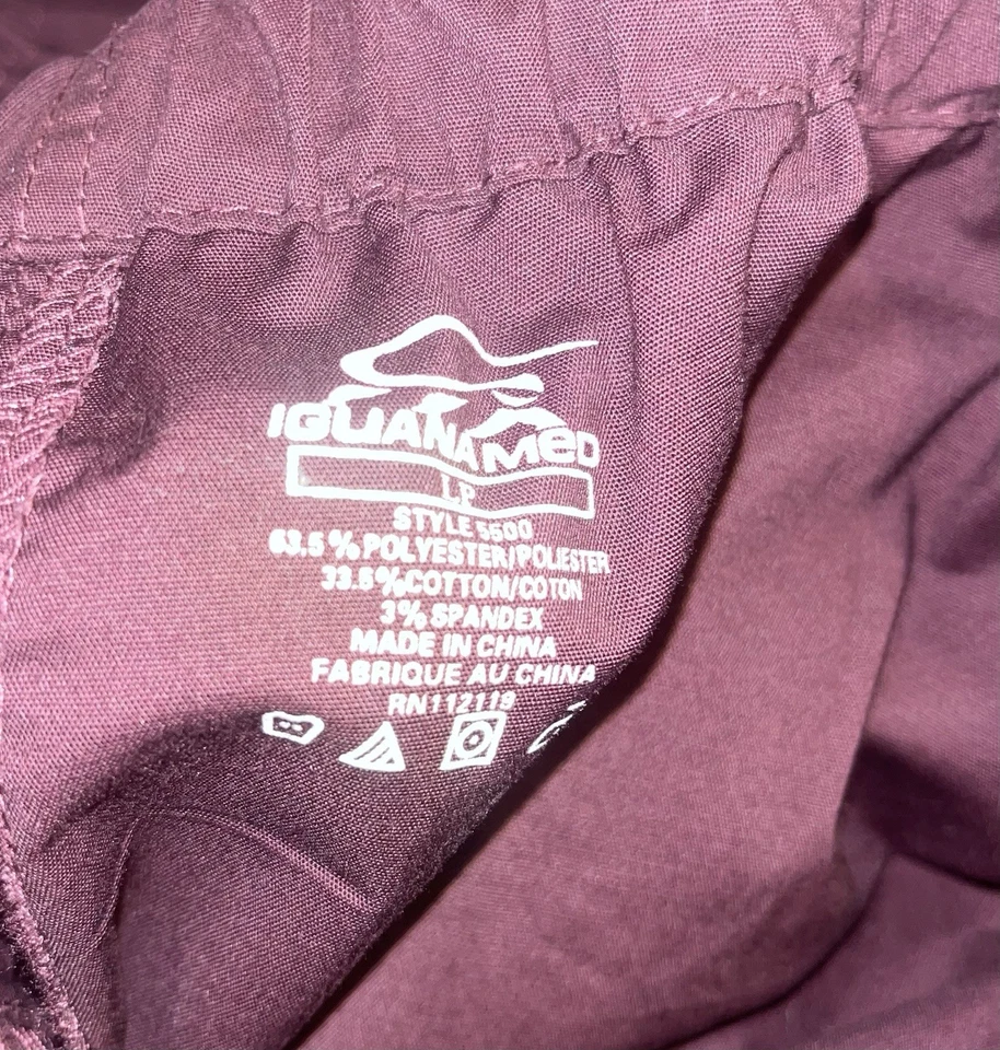 iguana med scrubs Pants Bottoms Drawstring Men’s Women Unisex Groomer Vet Lp - Image 4 of 4