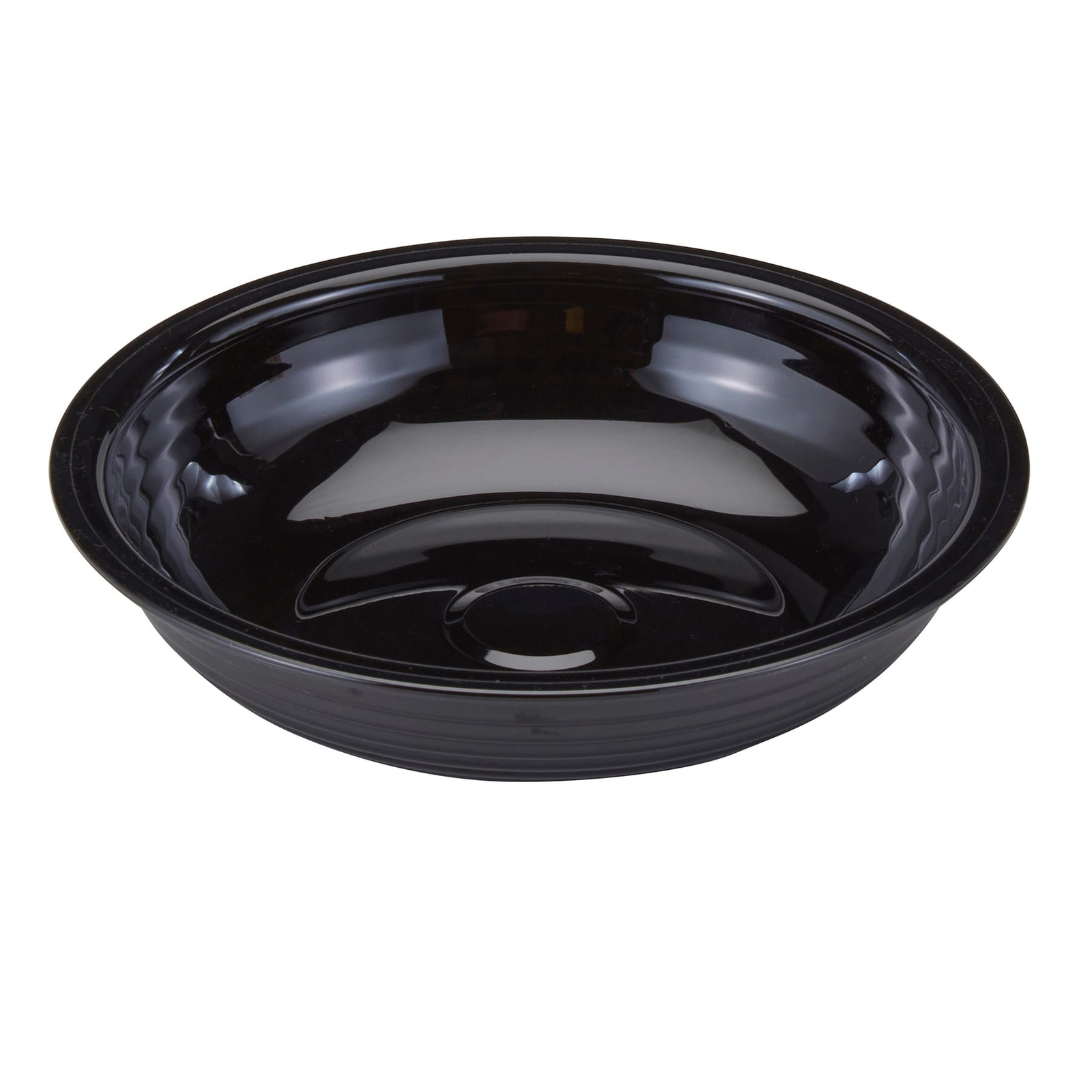 Cambro RSB6CW110 Black 18.8oz Round Ribbed Camwear Bowl