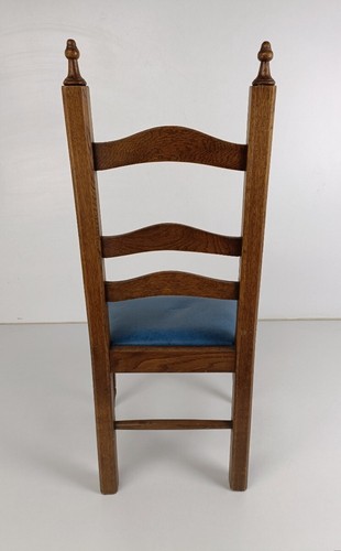 Antique Childrens Chair, Wood Oak Hobnails Small Chair - Picture 6 of 10