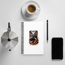 German Shepherd Dog Friend Spiral Notebook  Diary  Journal