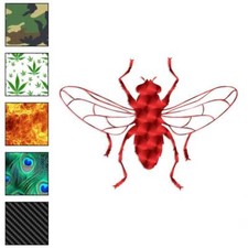 Black Fly Insect Bug, Vinyl Decal Sticker, 40 Patterns  3 Sizes, 2892