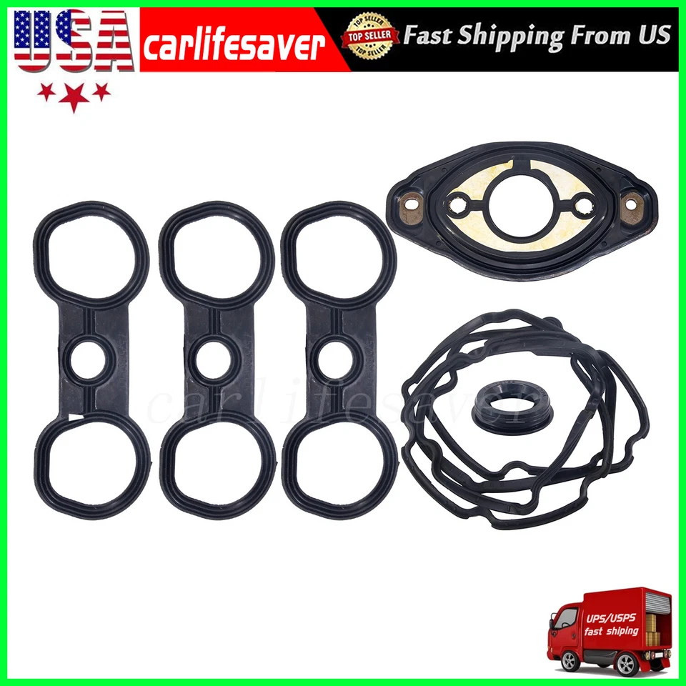 1 set Valve Cover Gasket Seal 11127552280 For BMW 2009 2010 2011 BMW 328i xDrive Foto 3 de 4
