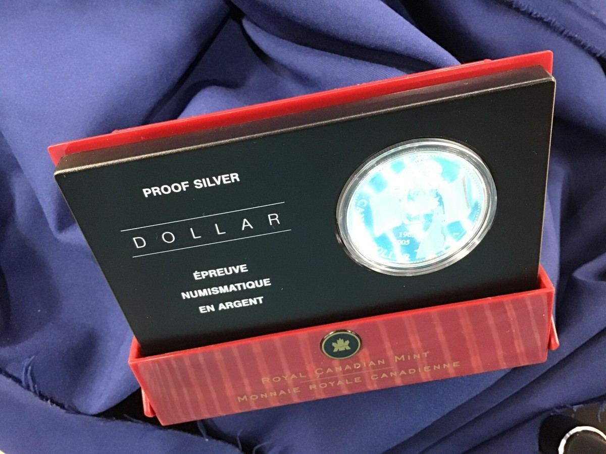 2005 Canada 150th 40th Anniversary of National Flag Proof Silver