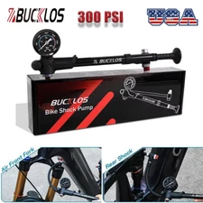BUCKLOS 300PSI Bike Pump T-Shaped Handle Inflator for Air Fork/Tyre/Rear Shock