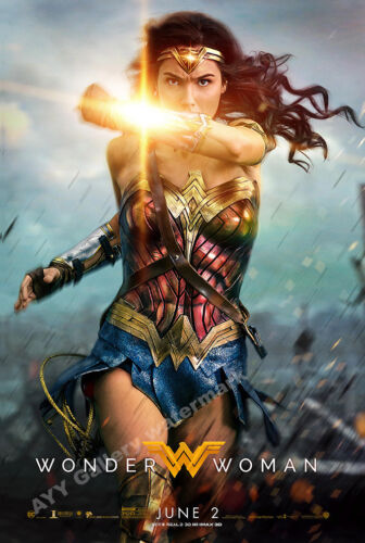 Wonder Woman (2017) Movie Poster - Style B (24x36)