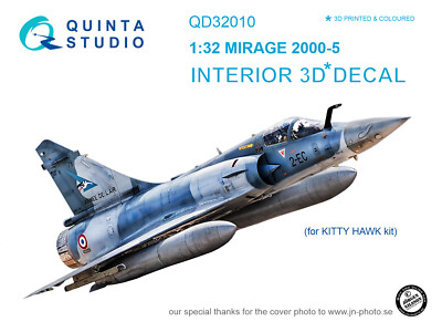 Quinta Studio 1/32 Mirage 2000-5 3D-gedrucktes & farbiges Interieur...