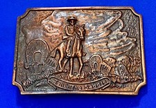 Tall in the Saddle - Western Horse and Cowboy way of life Vintage belt buckle