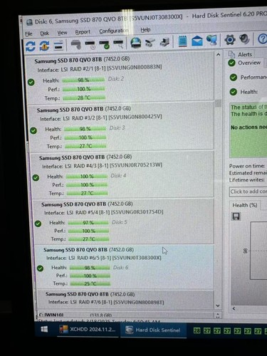 Samsung 870 QVO - 8TB - MZ-77Q8T0 - SATA III - 93% Health - SSD - Picture 3 of 4