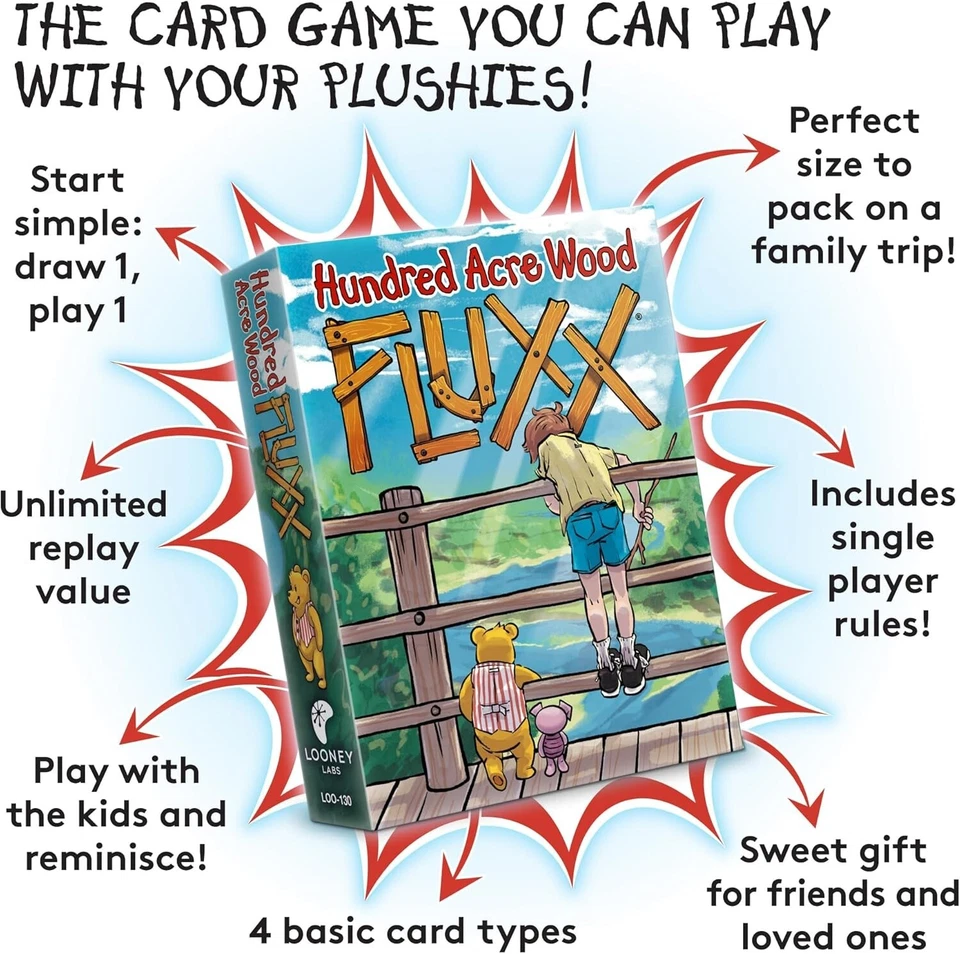 Hundred Acre Wood Fluxx Card Game Looney Labs Family Winnie The Pooh Free Ship - Image 3 of 4