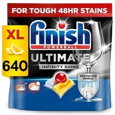 Finish Ultimate Infinity Shine Dishwasher Tablets | Lemon | 640 Tabs