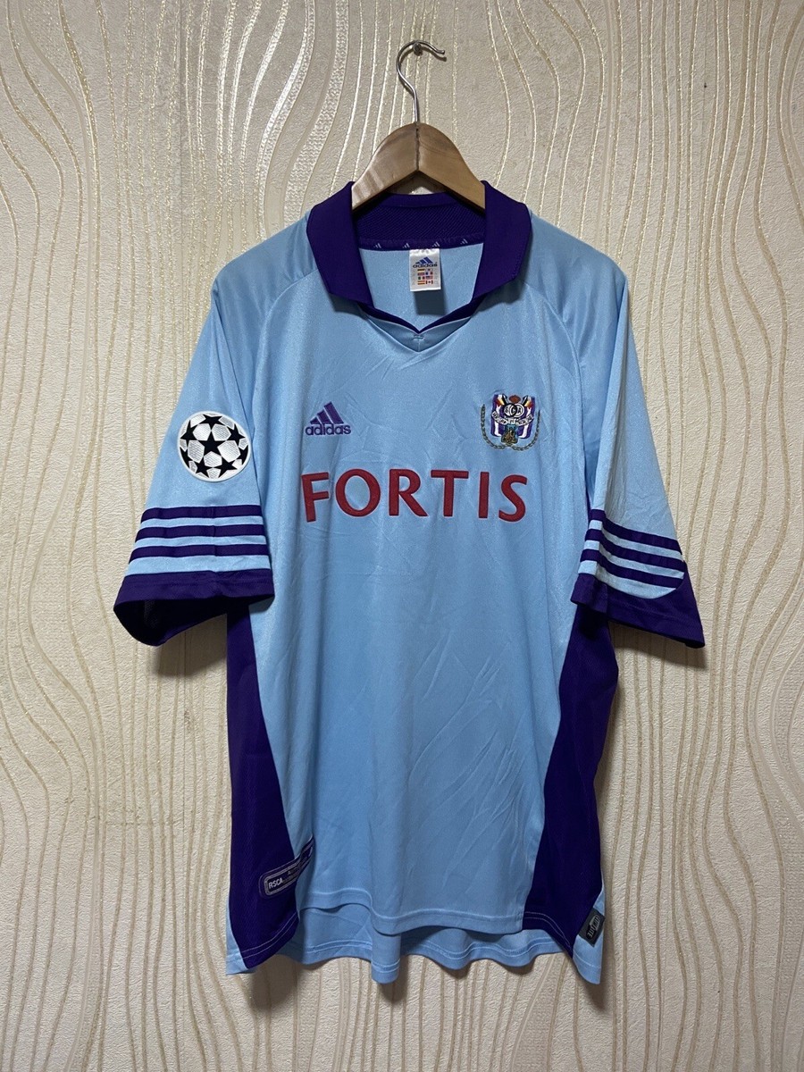 ANDERLECHT 2001 2002 AWAY FOOTBALL SHIRT SOCCER JERSEY ADIDAS sz