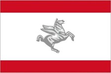 Autoaufkleber Sticker Fahne Italien - Toskana Flagge Aufkleber