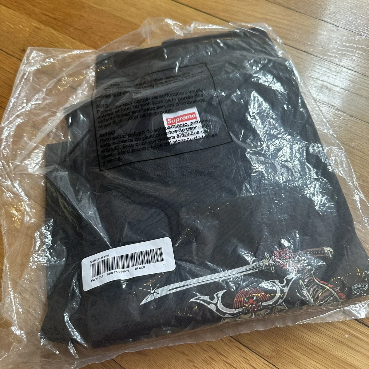 Supreme samurai tee black Clearance