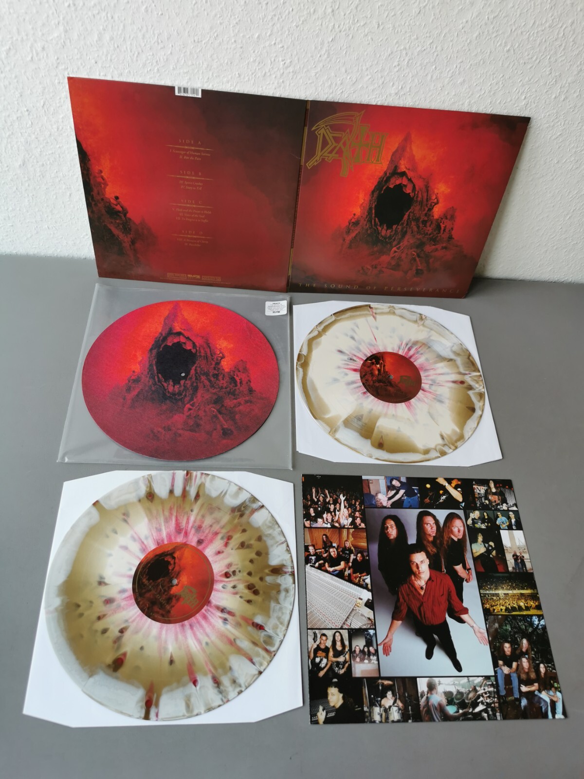 DEATH lim bone white gold splatter Vinyl 2LP The Sound Of Perseverance ...