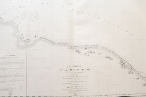 1826 - BRASILIEN - CEARÁ - PIAUÍ - MARANHÃO - GROSSE SEEKARTE von TARDIEU - Bild 2 von 3