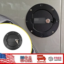 Black Accessories Door Fuel Filler Cover Gas Tank Cap For Jeep Wrangler TJ 97-06