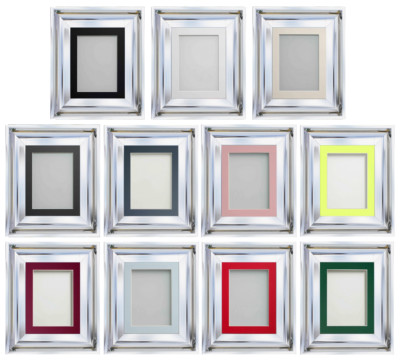 Chrome Picture Photo Frames Theodore Range Shiny Silver Modern Frame ...