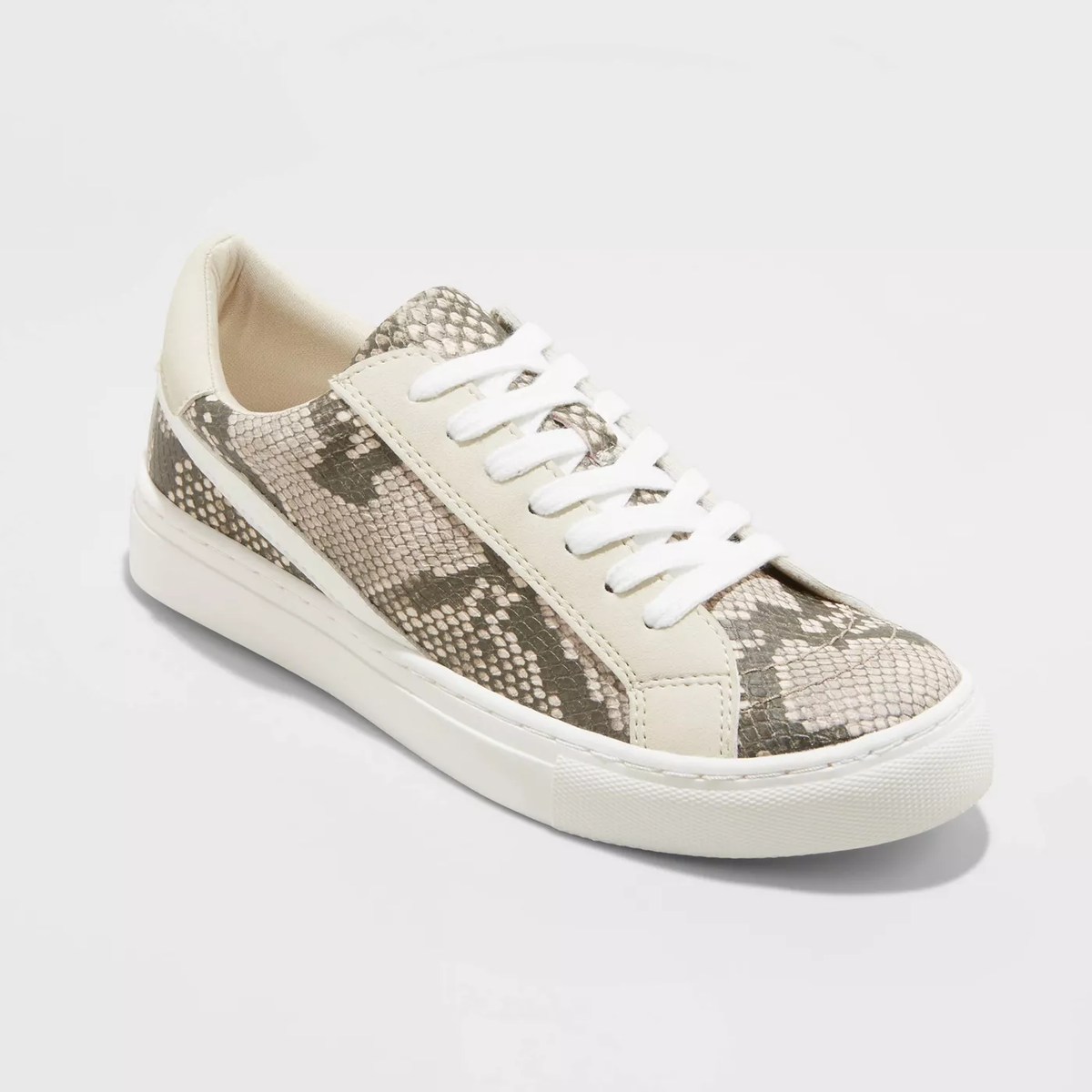 Universal Thread Women's Brittin Lace-Up Snake Print Sneakers Size