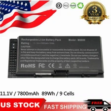 M6600 Battery for Dell Precision M4600 M4700 M4800 M6700 M6800 FV993 FJJ4W 89Wh