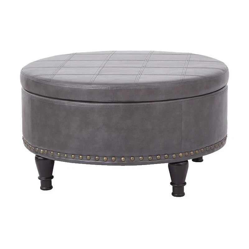 Pewter Living Room Ottomans, Footstools & Poufs