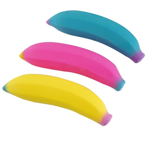 Banana Squeeze Stress Ball Stress Relief Animal Dinosaur Fidget Sensory Toys UK - Picture 73 of 79