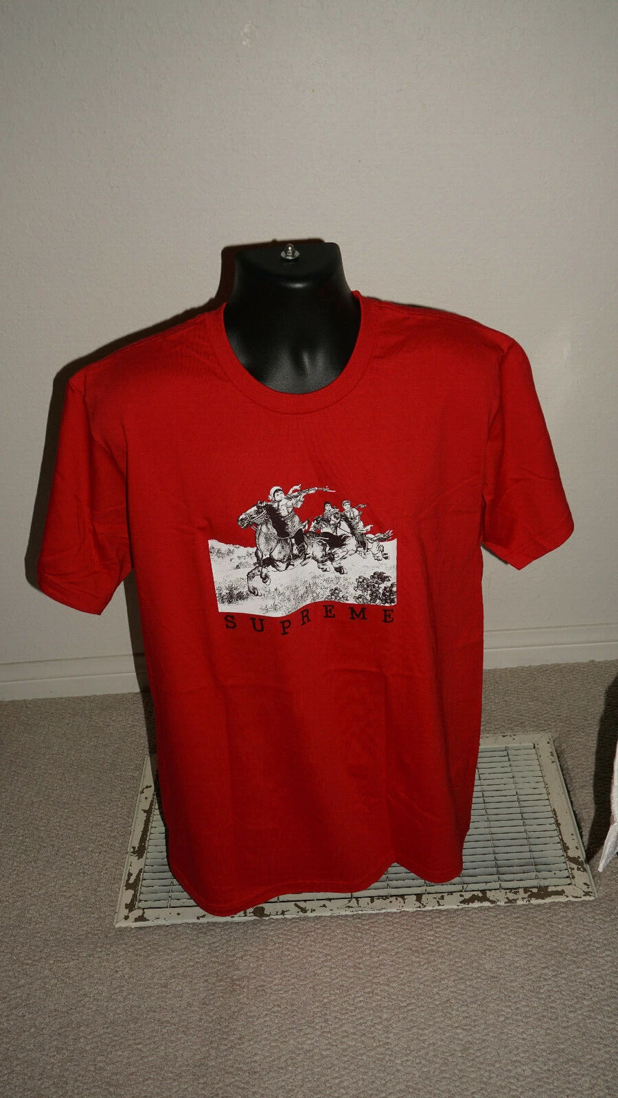 Tee shirt rouge Supreme neuf Rider L 19SS 