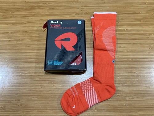 2 x New ROCKAY Vigor Compression Running Socks Black/Blue Orange, 38 39 40 41 + - Picture 9 of 9
