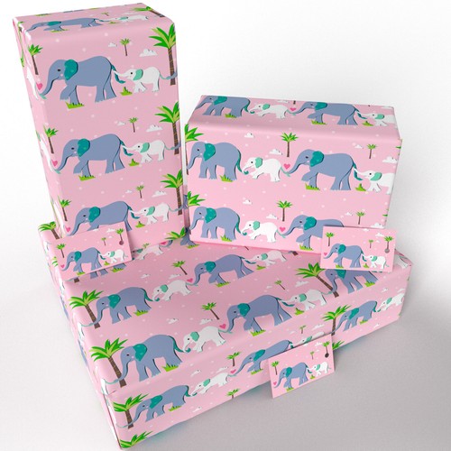 ECO Friendly Recycled Birthday Wrapping Paper Gift Wrap & Tags - Picture 147 of 218