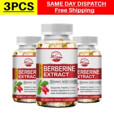3 Packs Berberine 1200mg High Abosorption - Blood Sugar,Immune,Anti-inflammatory