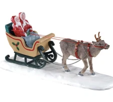 Lemax North Pole Sleigh Ride Holiday Village Accent