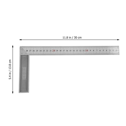 Metal Measuring Tool Steel Ruler Multi-angle Professional Square - Picture 4 of 12