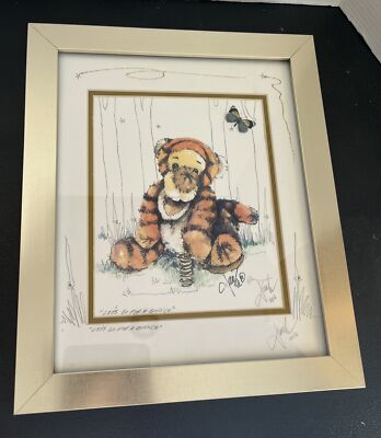 Dennis Junka Disneys Tigger   Let s Go For A Bounce   Signed Art