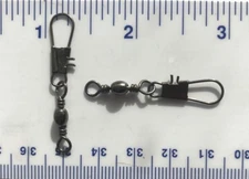 1000 GT Black Barrel Interlock Snap Swivels Fishing size 7 #40 test 