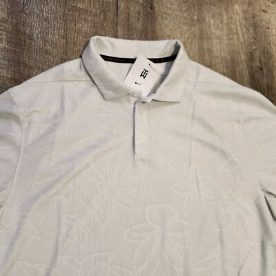 Nike Tiger Woods ADV First Win Anniversary Polo DH0919 025 Photon Dust White M
