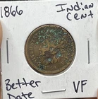 1866 Indian Cent VF ( RAW749 )