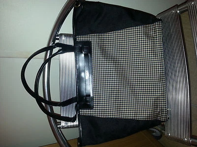 Sac ABACO modele Ocaba Vichy toile et cuir  réversible - Photo 1/4