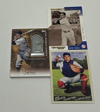 Yogi Berra Yankees World Series Medallion /75- Goodwin/ Donruss (3) Card Lot!