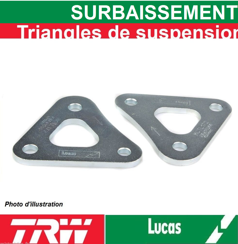 Kit de surbaissement TRW Lucas -30mm pour toucher le sol à moto
