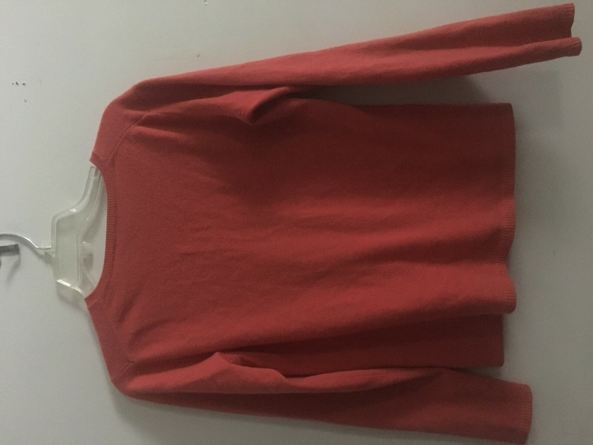 Griffen 100% Cashmere Size M Coral Sweater Top Women RN#104647 | eBay 