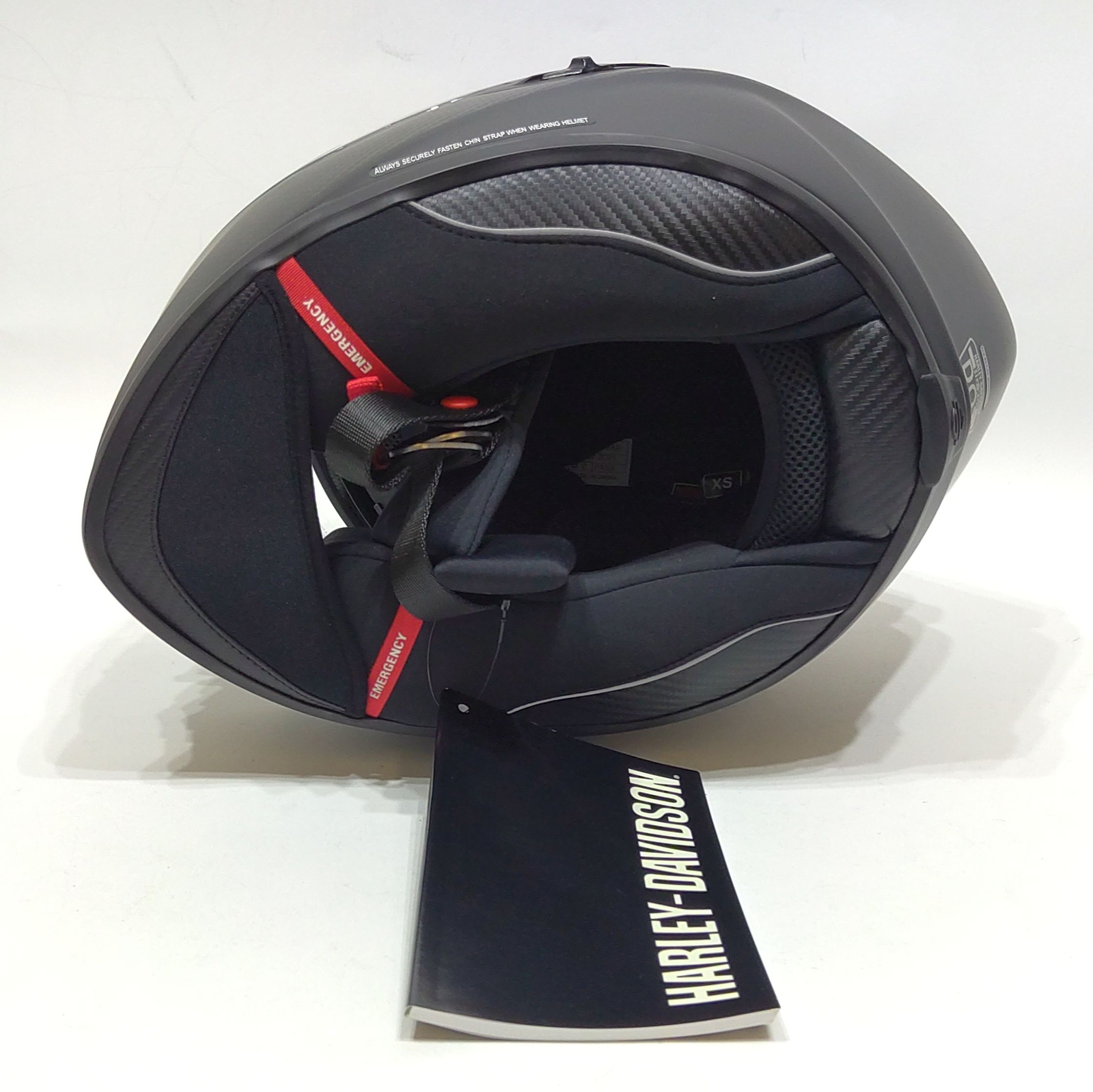 NEW Harley Brawler Carbon Fiber X09 Full Face Shield Helmet XSmall
